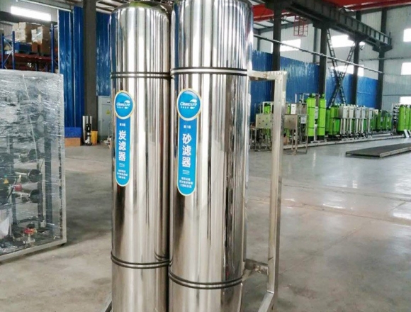 口罩廠0.5噸雙級反滲透純化水、純凈水設備